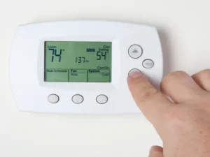 Digital thermostat used in a commercial HVAC system